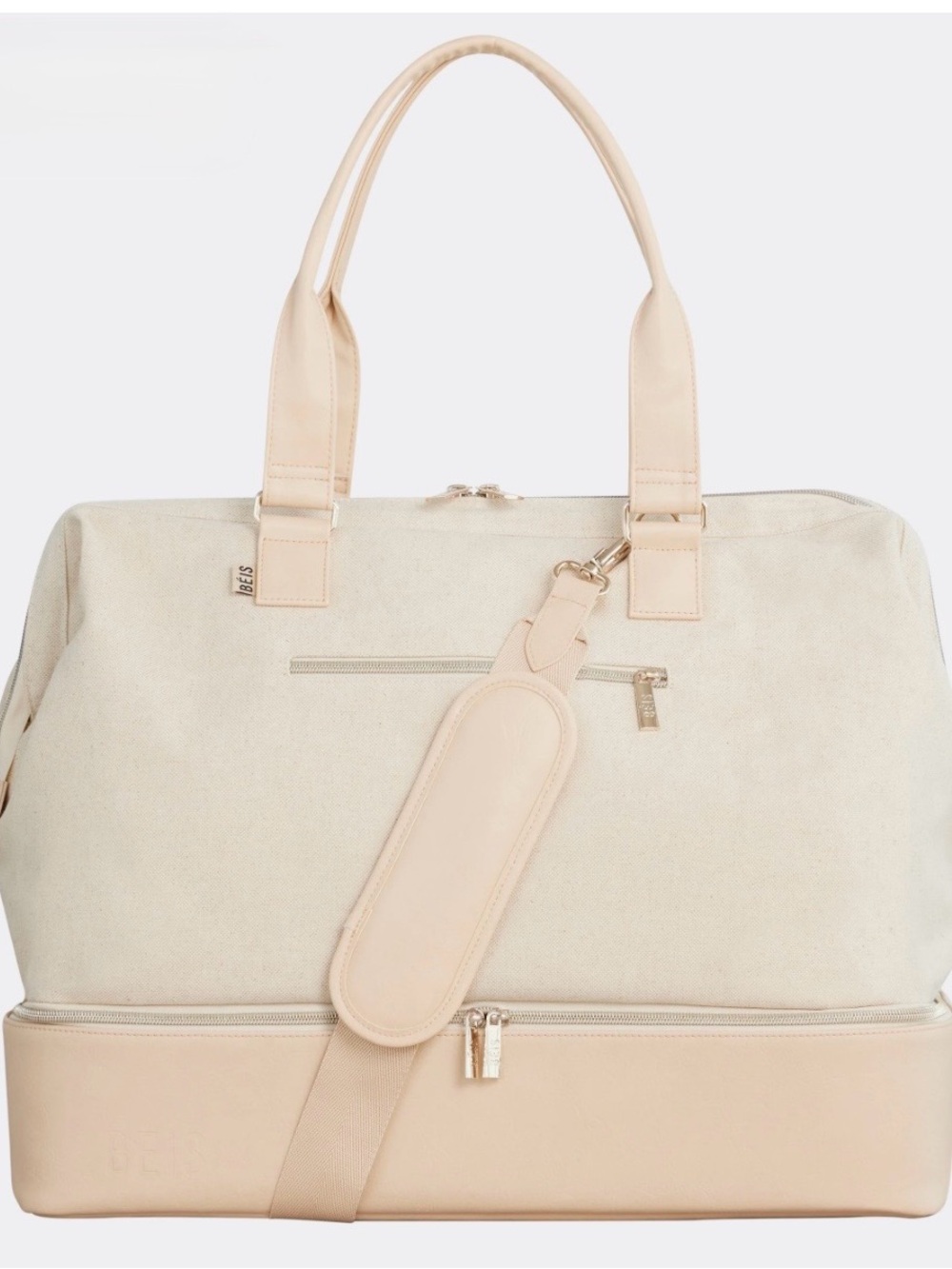Béis The Weekender Bag in Beige (Brand New With Tags)